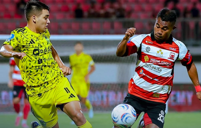 Comeback Madura United, PSIM Jogja Gagal Pertahankan Keunggulan di Pamekasan